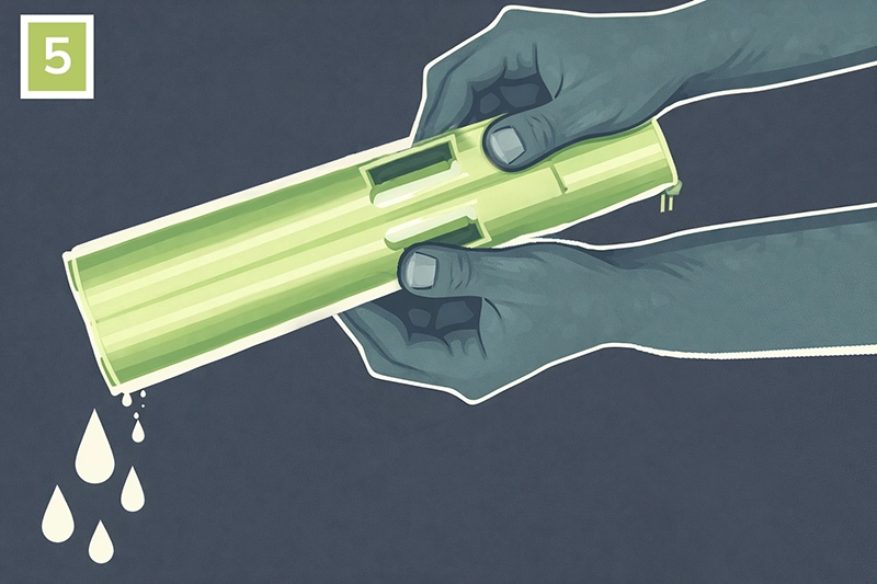 Mâinile storc delicat roleta plisse pentru a îndepărta excesul de apă fără a deteriora materialul și pliurile