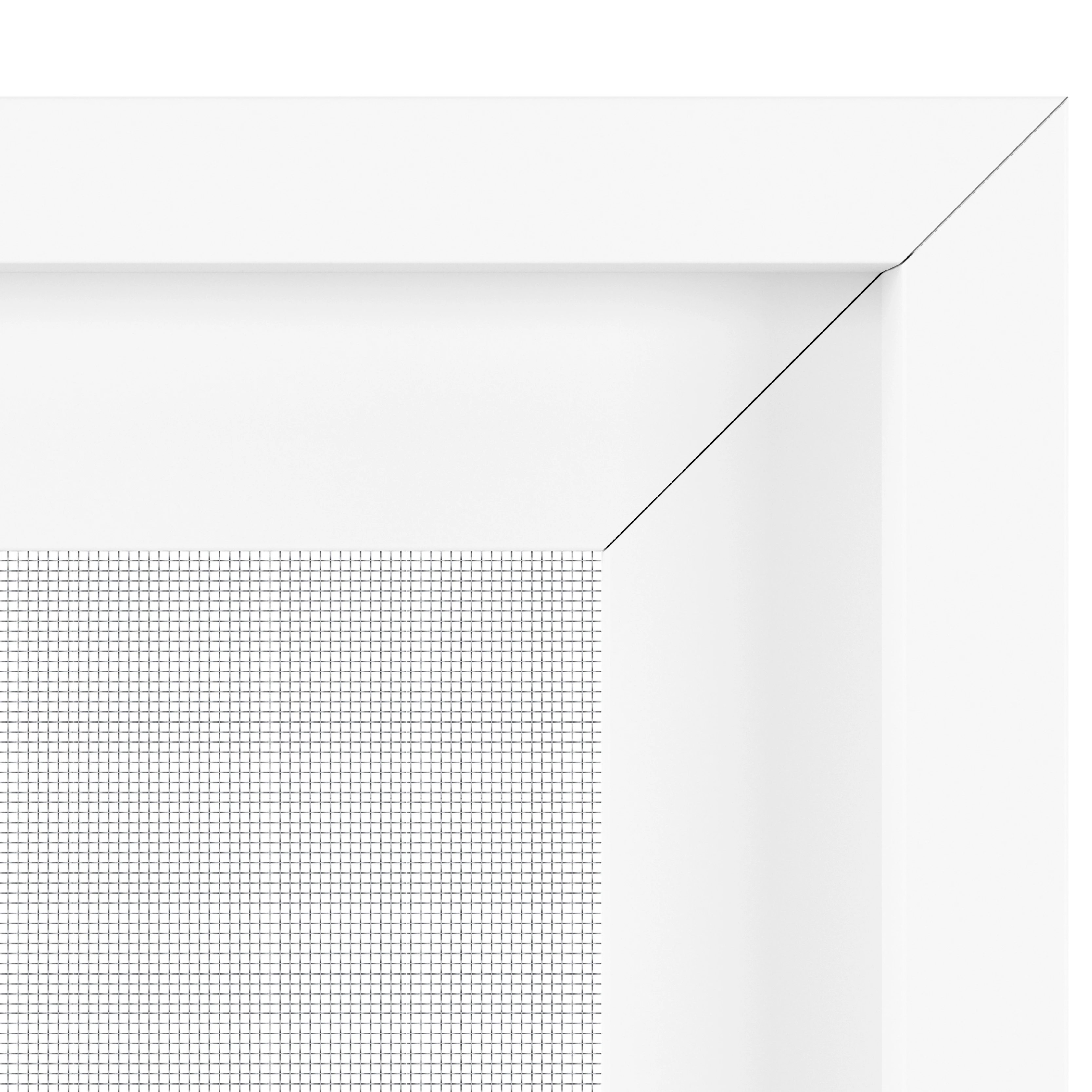 Detaliu al îmbinării de colț a plasei fixe anti-insecte KLIK